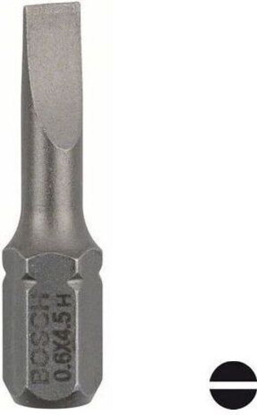 S Bits S0,6x4,5 3-pakn. 25mm