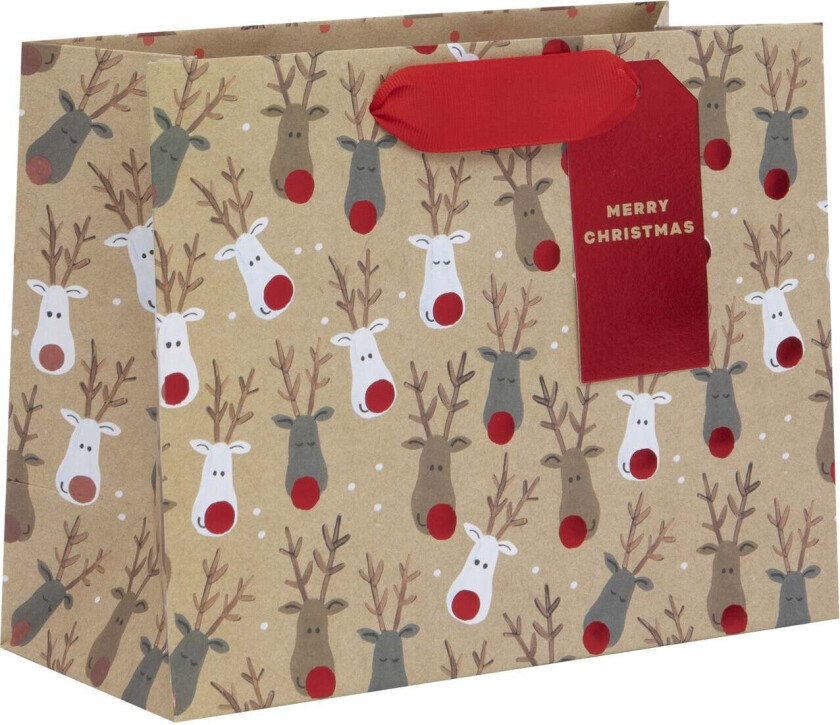 Gavepose Landscape M kraft Reindeer Selfie