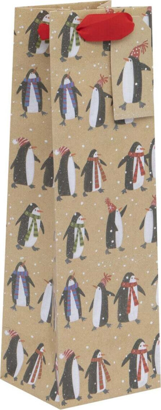 Gavepose Flaske Kraft Party Penguins