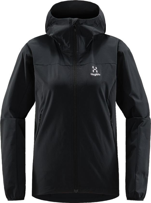 Women's Move Softshell Hood L, True Black