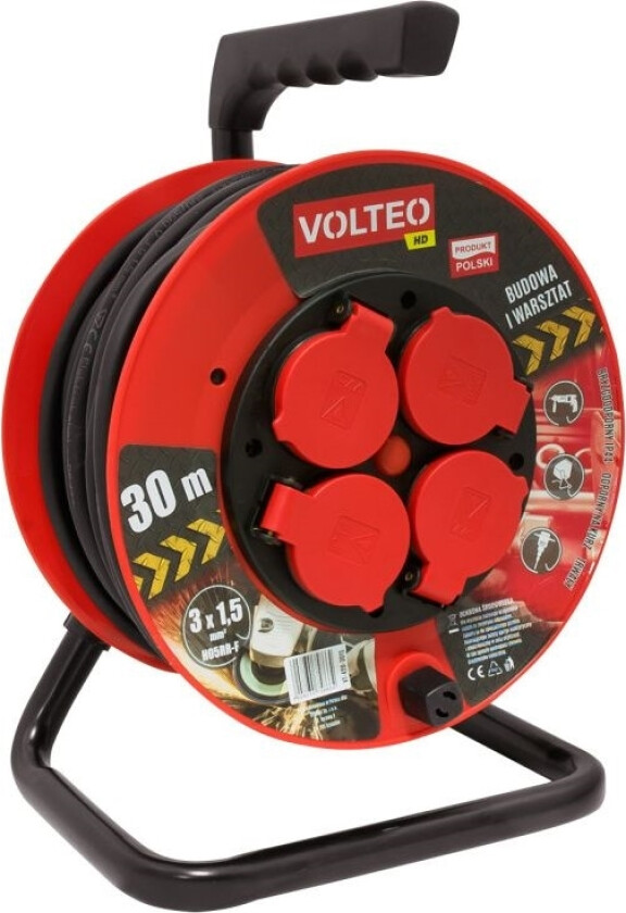 Heavy Duty Skjøteledning På Revel 40M Kabel H05rr-F 3 * 1,5 Mm