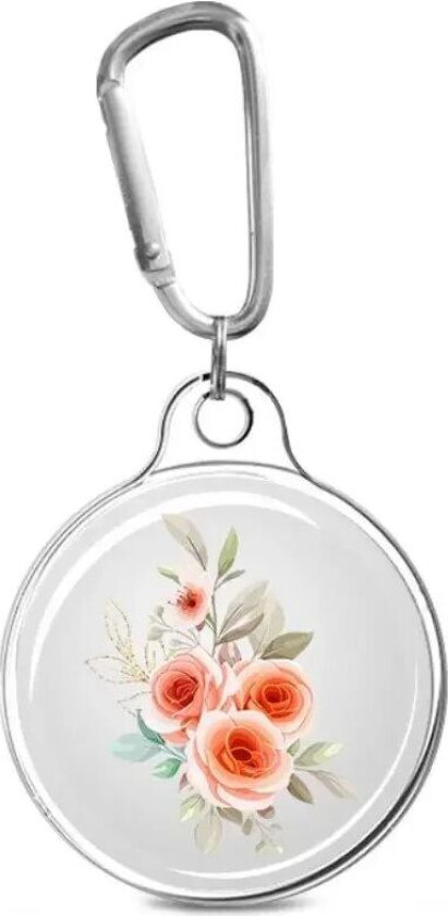 Apple AirTag Plastdeksel m. Karabinkrok - Roser