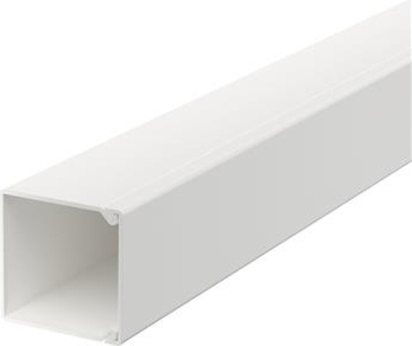 Obo Wdk Kabelkanal Komplet Med Låg Højde 25 Mm, Bredde 25 Mm, Længde 2000 Mm Perlehvid Ral 9016 Bly-Fri Plast - (2 Meter)