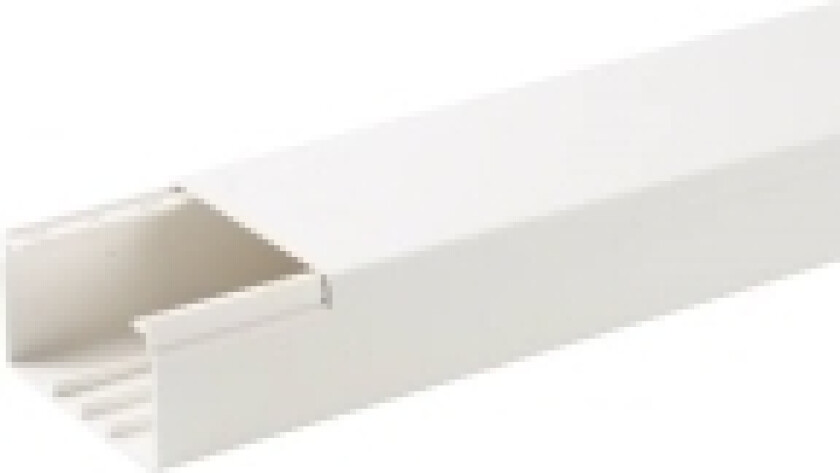 Obo Wdk Kabelkanal Komplet Incl. Kabelholder Højde 60 Mm, Bredde 150 Mm, Længde 2000 Mm Hvid Ral 9010 Bly-Fri Plast - (2 Meter)