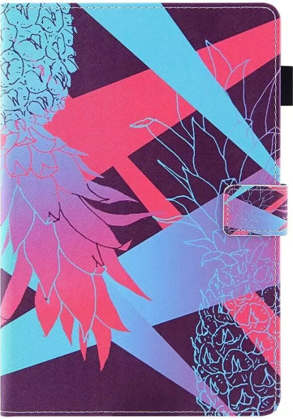 iPad Mini (2021) - Skinndeksel med Lommebok og Trykk - Ananas Topp