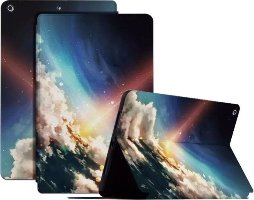 iPad 10,2 "(2021/2020/2019) Tri-Fold Flip Deksel med Stativfunksjon - Stjerneskudd