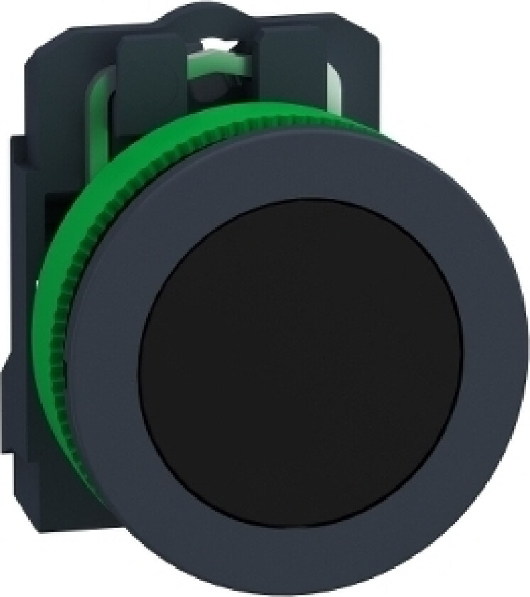 Harmony Xb5 Flat Plastknapp. Svart Fi30 Automatisk Retur Umerket 1Z Xb5fa21