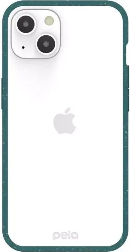Pela Clear Miljøvennlig 100% Nedbrytbart Deksel til iPhone 13 - Grønn