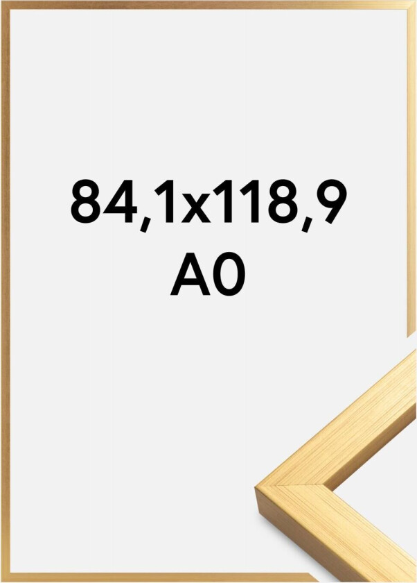 Ramme Blocky Akrylglass Gull 84,1x118,9 Cm (A0)