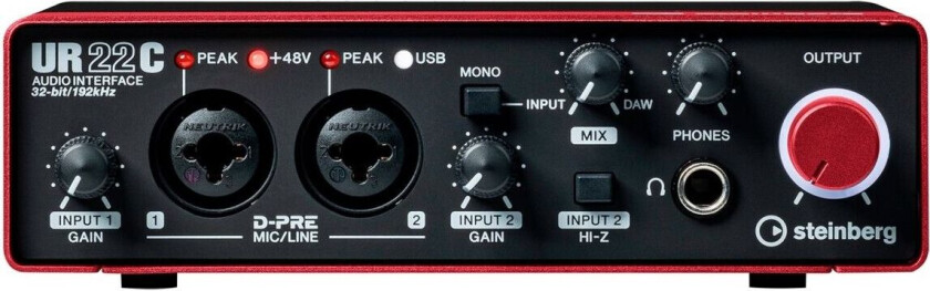 UR22C USB 3 Audio Interface Red