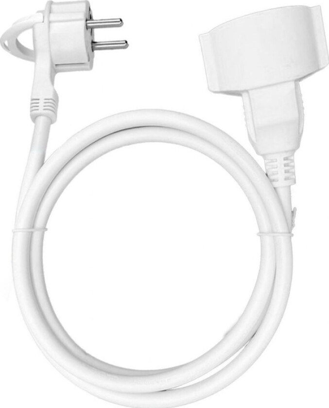 Husholdnings Skjøteledning Med Én Stikkontakt, 1X2p+Z (Schuko) 3M, Pvc-Kabel H05vv-F 3X1,5Mm2, 230Vac/16A, Or-Ae-13194(Gs)/3M