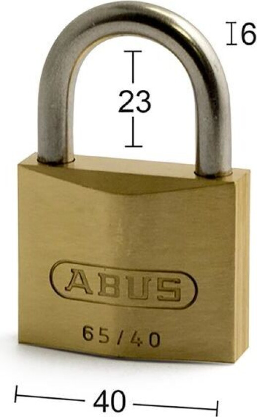 65IB/40 RF Hengelås 40 x 6 x 23 mm, 2-pakning