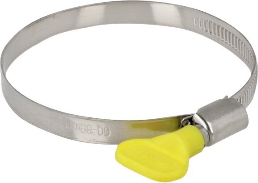Delock Butterfly - Slangeklemme - Passer Til 60 - 80 Mm Hose - Gul (En Pakke 10)