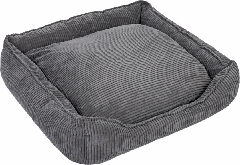 hundeseng Helena - L 85 x B 80 x H 22 cm, grå