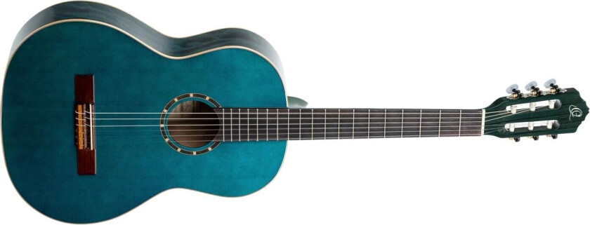 Ortega R121snoc Klassisk Gitar 4/4 Størrelse, Slim Neck, Ocean Blue