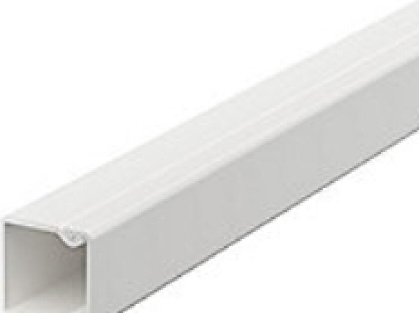 Kabelkanal Wdk 20X20x2000 Perlehvid Ral 9016 - (2 Meter)