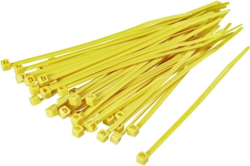 TRU COMPONENTS 1593684 TC-KL32BKZ-15M203 Buntebånd 100 mm 2,50 mm Gul 100 stk.