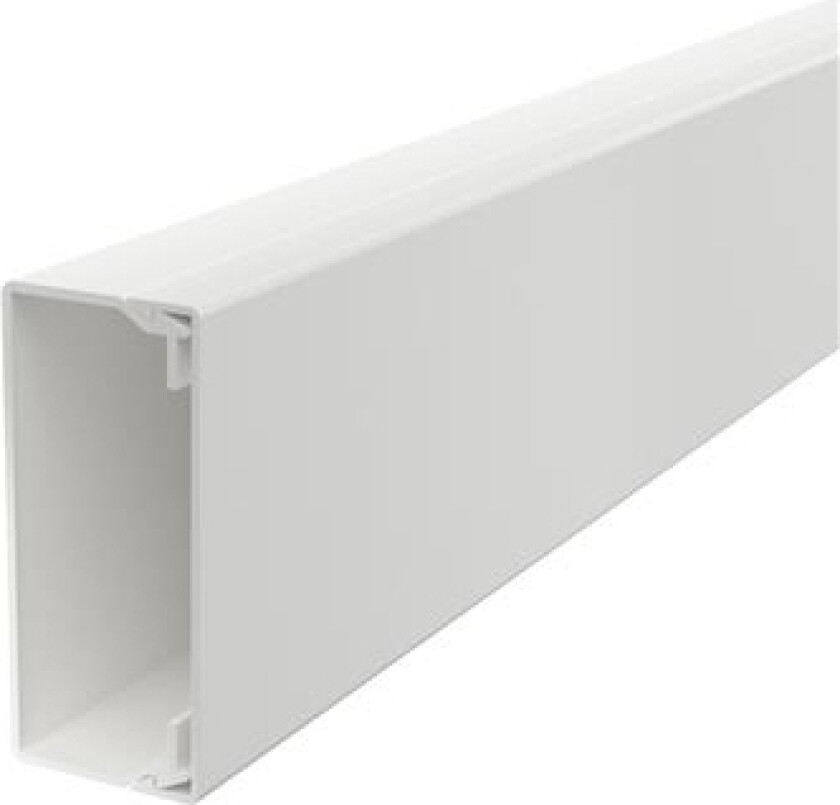 Obo Wdk Kabelkanal Komplet Incl. Kabelholder Og Låg Højde 40 Mm, Bredde 90 Mm, Længde 2000 Mm Perlehvid Ral 9016 Bly-Fri Plast - (2 Meter)