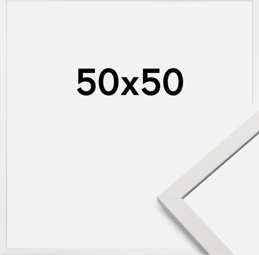 Ramme Edsbyn Akrylglass Hvit 50x50 Cm