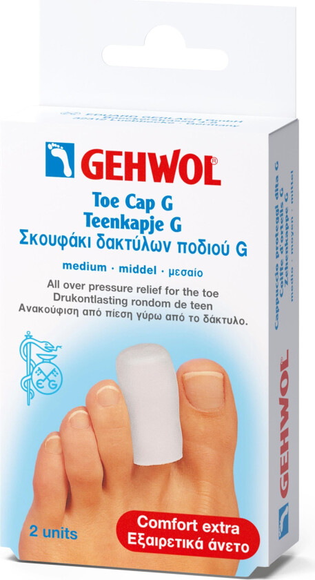 Toe Cap G, Medium, 2 stk.