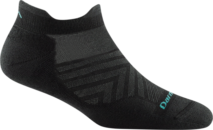Women's Run No Show Tab Ultra-Lightweight Running Sock Cushion Black L (41-42.5), Black