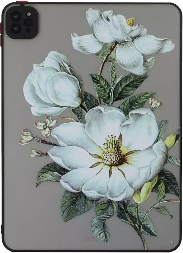 iPad Pro 11" (2022 / 2021 / 2020) Fleksibelt Plast Deksel - Matt Gjennomsiktig / Hvite Blomster