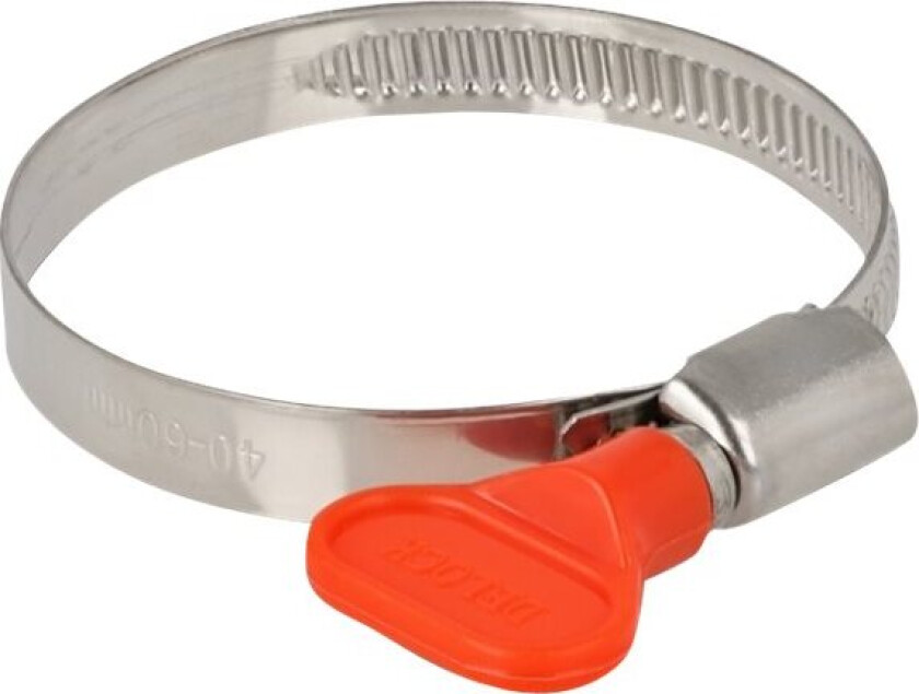 Delock Butterfly - Slangeklemme - Passer Til 40 - 60 Mm Hose - Rød (En Pakke 10)