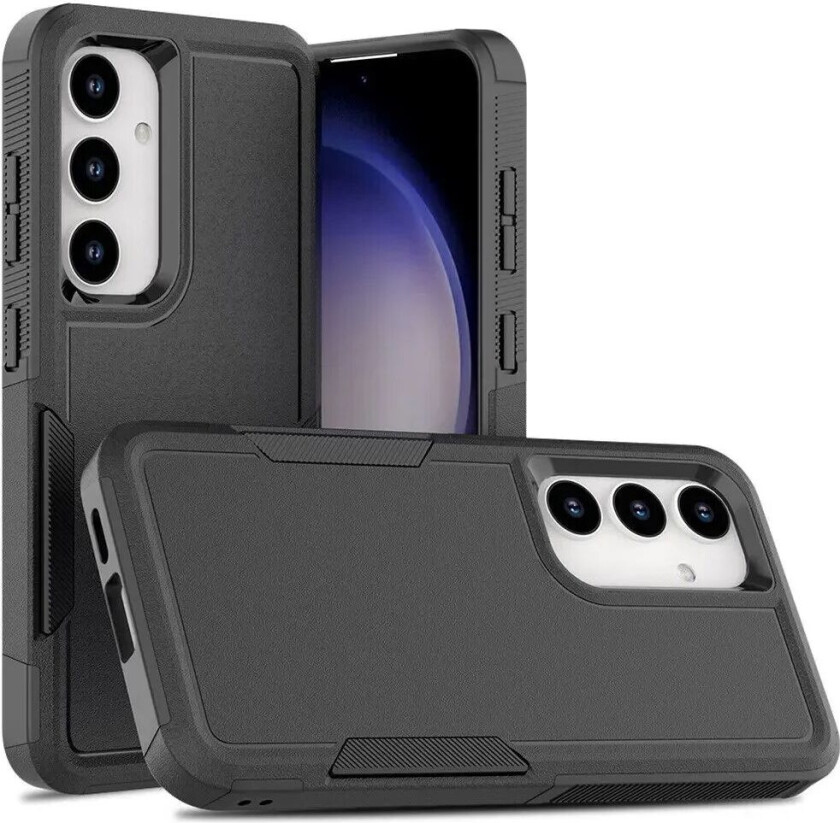 Samsung Galaxy S24 Hybrid Håndverker Plast Deksel - Svart