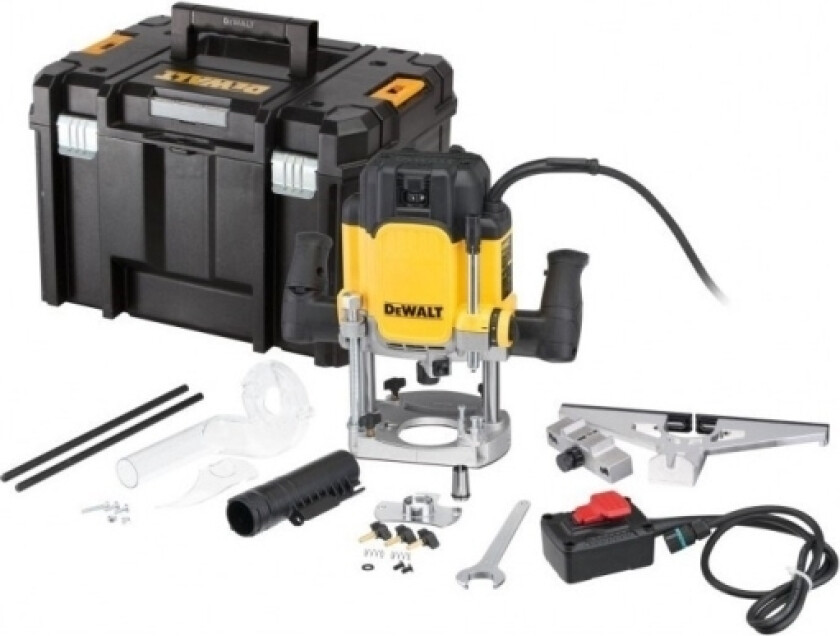 Bilde av Dewalt Fres Toppfres 2300W 6-12Mm, Hastighetskontroll + Fjernkontroll På