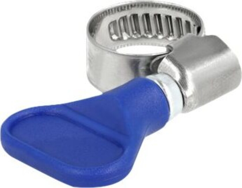 Delock - Slangeklemme - Passer Til 10 - 16 Mm Hose - Blå (En Pakke 5)