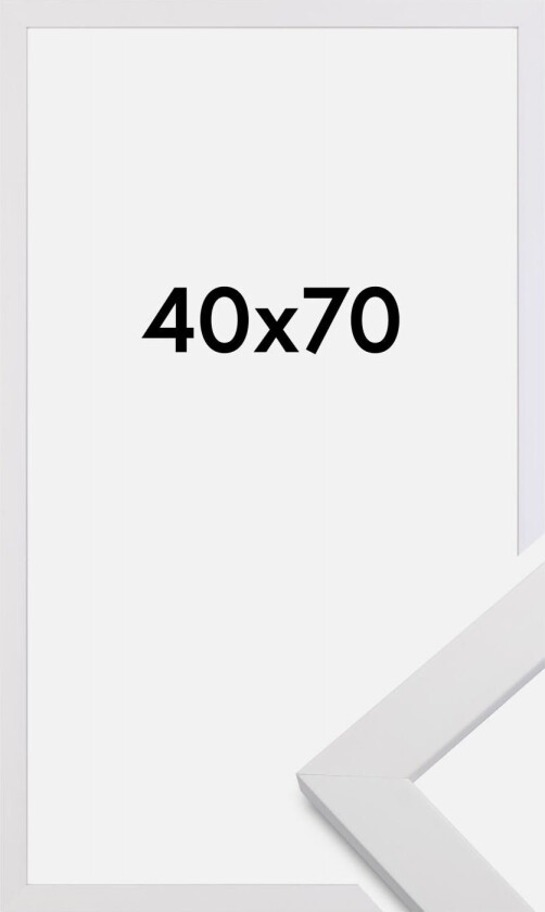 Ramme White Wood 40x70 Cm