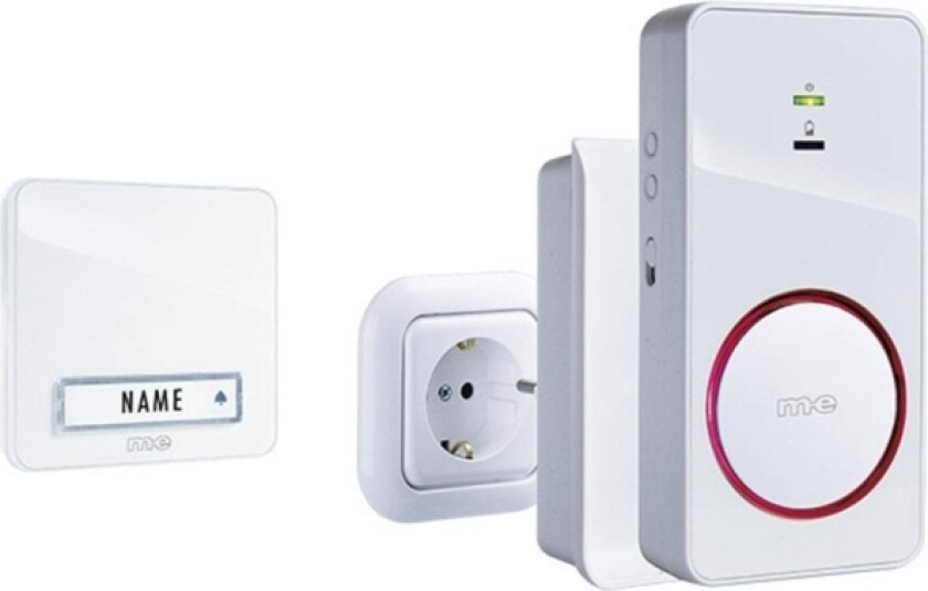 M-E Me Bell 281Set - Trådløs Ringeklokke Med Induksjonslader (41152)