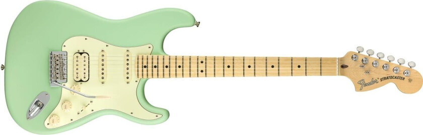 American Performer Stratocaster Hss, Satin Surf Green, Mn