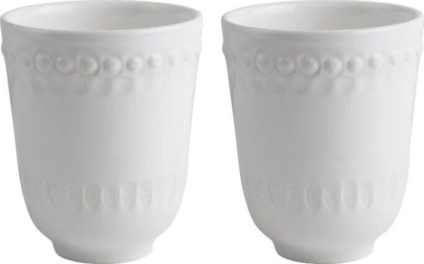 Daisy kopp 35 cl 2-stk. White (hvit)