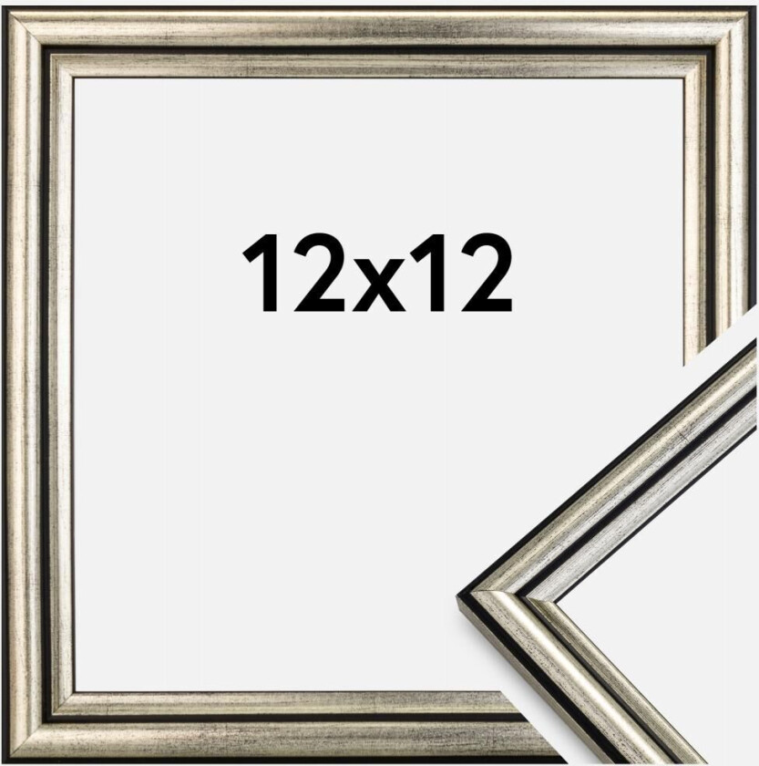Ramme Horndal Akrylglass Sølv 12x12 Cm