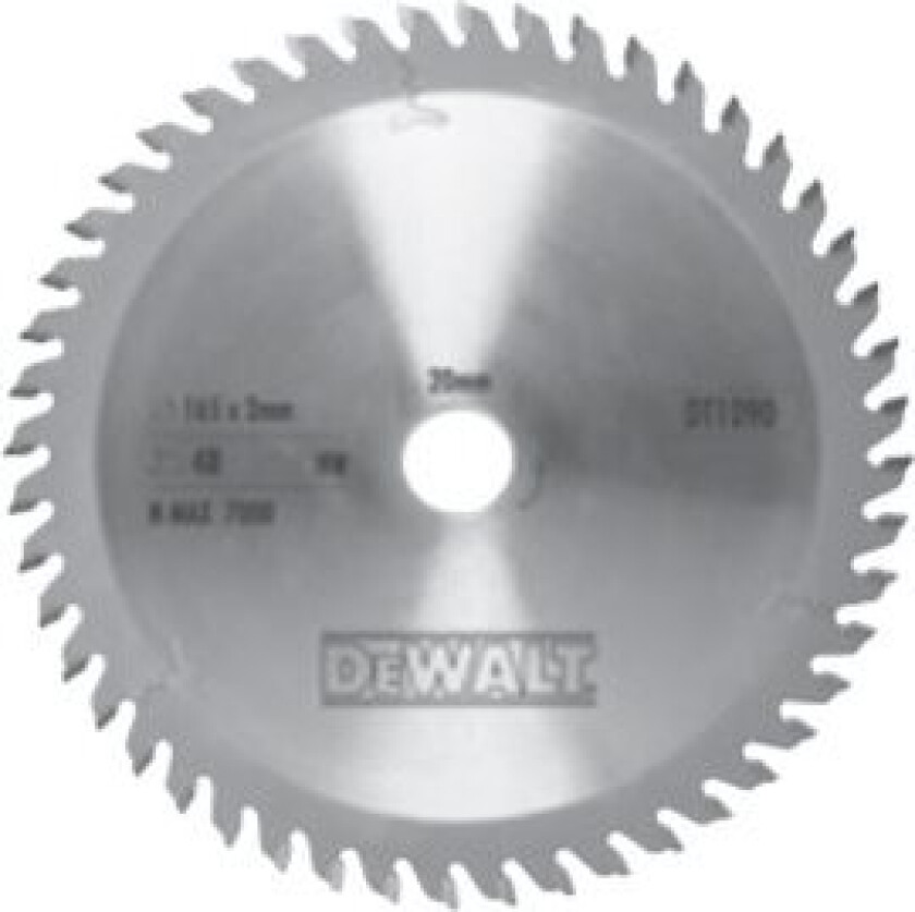 Extreme Dewalt - Sirkelformet Sagblad - For Aluminium, Fiberplate, Løvtre, Medium-Density Fibreboard (Mdf) - 165 Mm - 48 Tenner