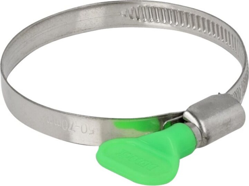 Delock - Slangeklemme - Passer Til 50-70 Mm Hose - Grønn (En Pakke 10)