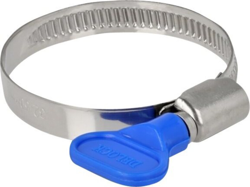 Delock Butterfly - Slangeklemme - Passer Til 32 - 50 Mm Hose - Blå (En Pakke 10)