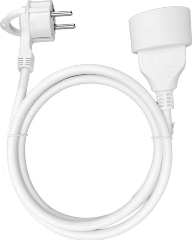 Husholdnings Skjøteledning Med Én Stikkontakt, 1X2p+Z 5M, Pvc-Kabel H05vv-F 3X1,5Mm2, 230Vac/16A, Or-Ae-13194/5M