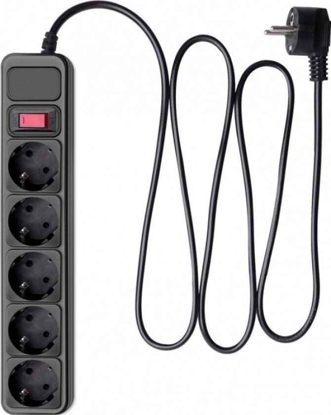 Strømskinne Akyga Overspenningsvern Akyga Ak-Sp-06B 5 Stikkontakter Cee 7/3 (Type F) 3M