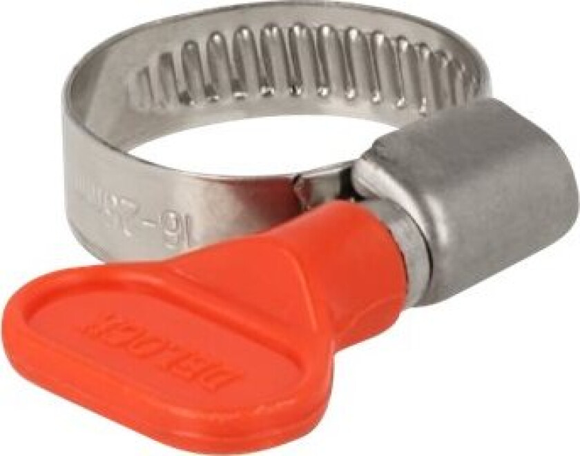 Delock Butterfly - Slangeklemme - Passer Til 16 - 25 Mm Hose - Rød (En Pakke 10)