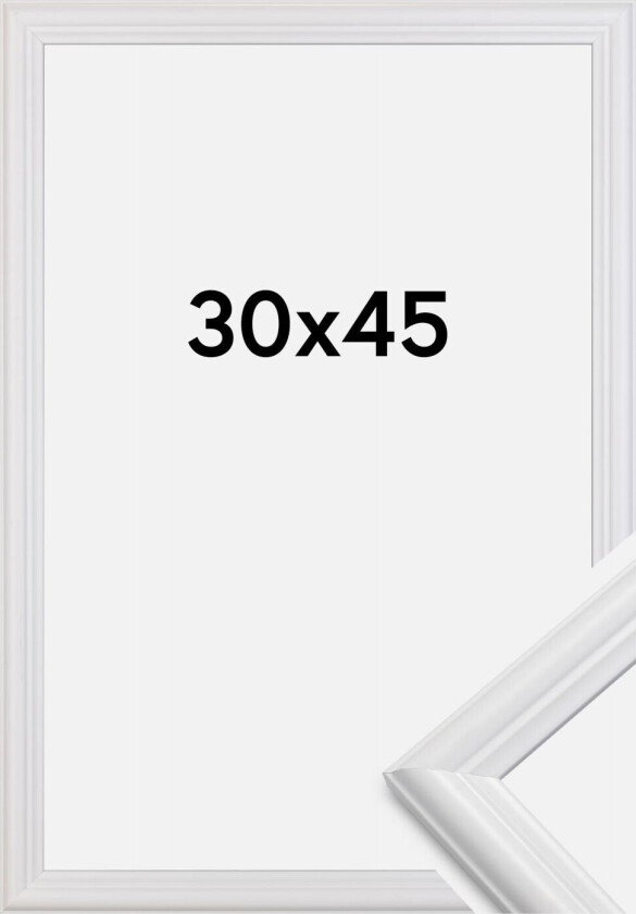 Ramme Siljan Akrylglass Hvit 30x45 Cm