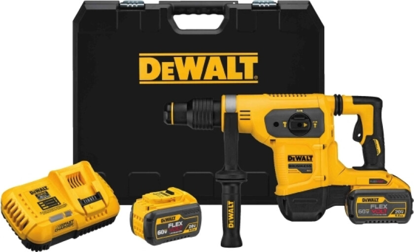 Dewalt-Maskiner Dewalt Flexvolt Sds-Max Bor- Og Borhammer 54V/18V 6,1J 2 X 9,0Ah Li-Ion Dch481x2