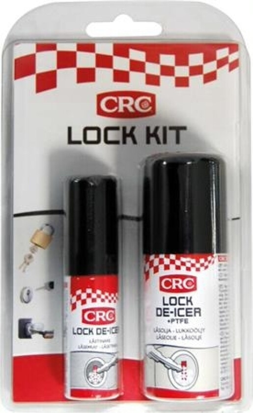 Bilde av Crc Lock Kit Spray, Optøer, Renser, Smøre. Låsekit Let At Bruge Til Problemfri Åbning Af Døre.