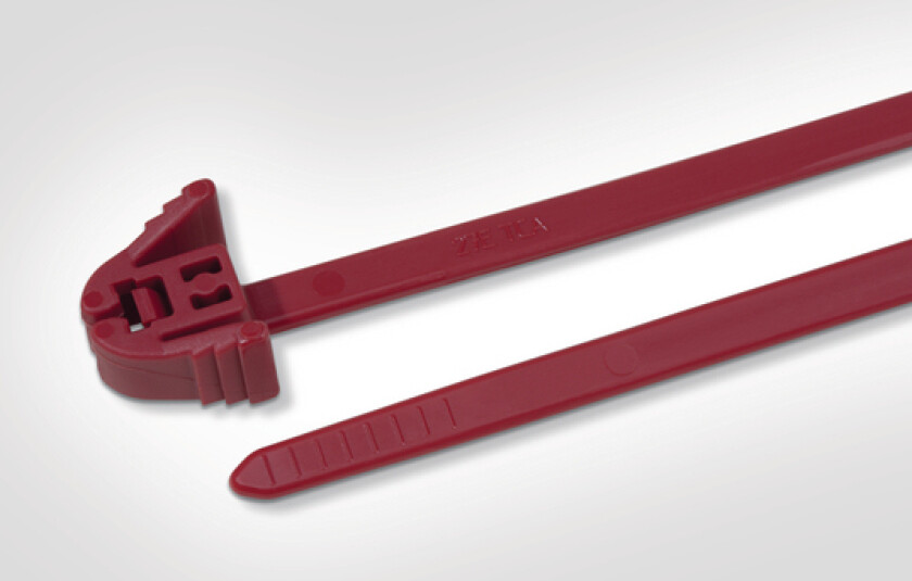 Hellermann Tyton Rez300, Frigjørbart Buntebånd, Polyamid, Rød, 8 Cm, 135 N, V2