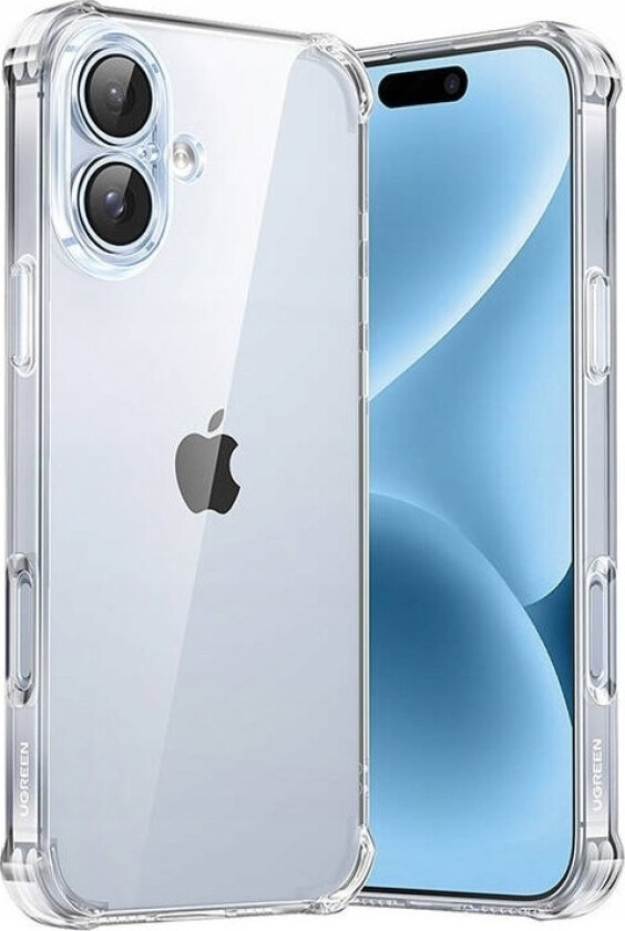 Ca102-Deksel Til Iphone 16 Plus (Gjennomsiktig)