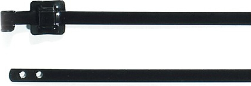 Hellermann Tyton Mlt16ssc5, Frigjørbart Buntebånd, Polyester, Rustfritt Stål, Svart, 12 Cm, 420 N, -80 - 538 °C