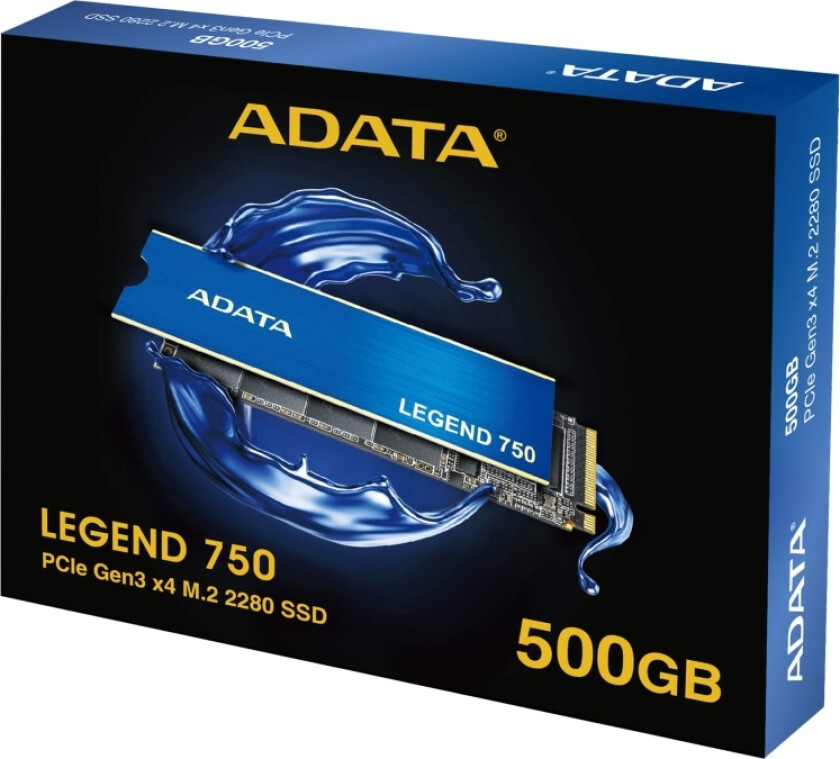 Adata Legend 750 500Gb M.2 Pcie Nvme Ssd (3400/2400 Mb/S) 2280, 3D Nand