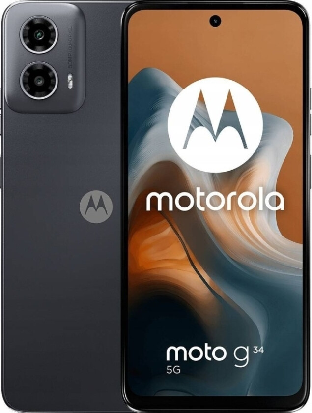 Moto G34 5G 8/256 Gb Smarttelefon Svart Én Størrelse