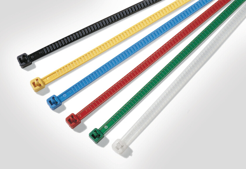 Hellermann Tyton Lr55r, Frigjørbart Buntebånd, Polyamid, Sort, 5 Cm, 245 N, V2